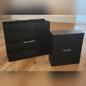 Saint Laurent Box And Shopping bag ( Box 15.5x14x6.5)